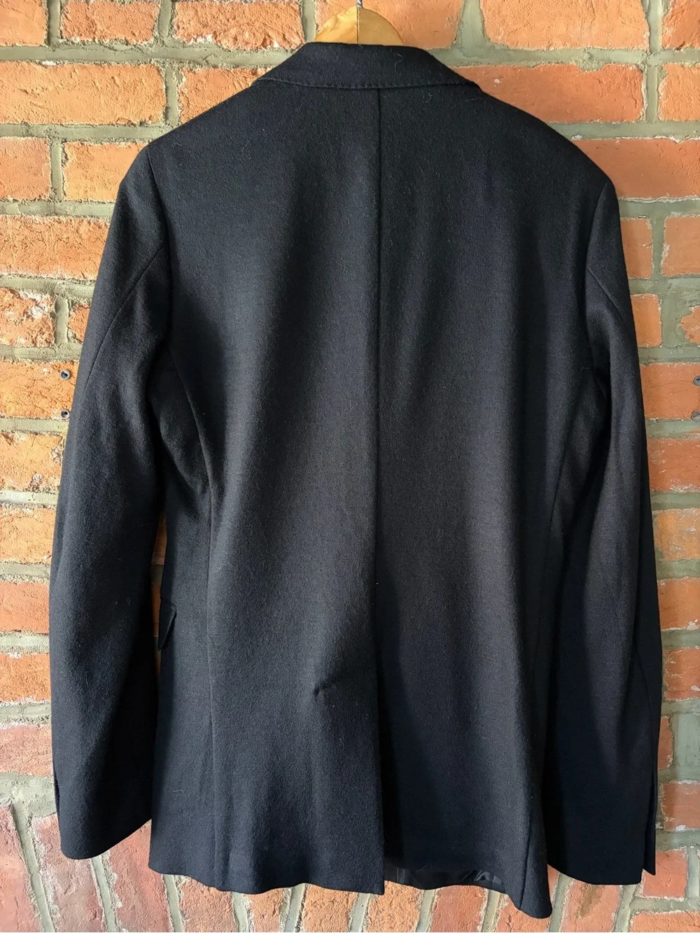 Banana Republic Slim Fit Black Italian Wool Sport Coat Blazer 34R